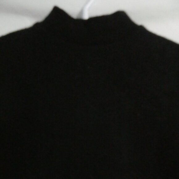 CLOCKHOUSE | small | Black Mock Neck Long Sleeve Wool Sweater - Picture 4 of 16
